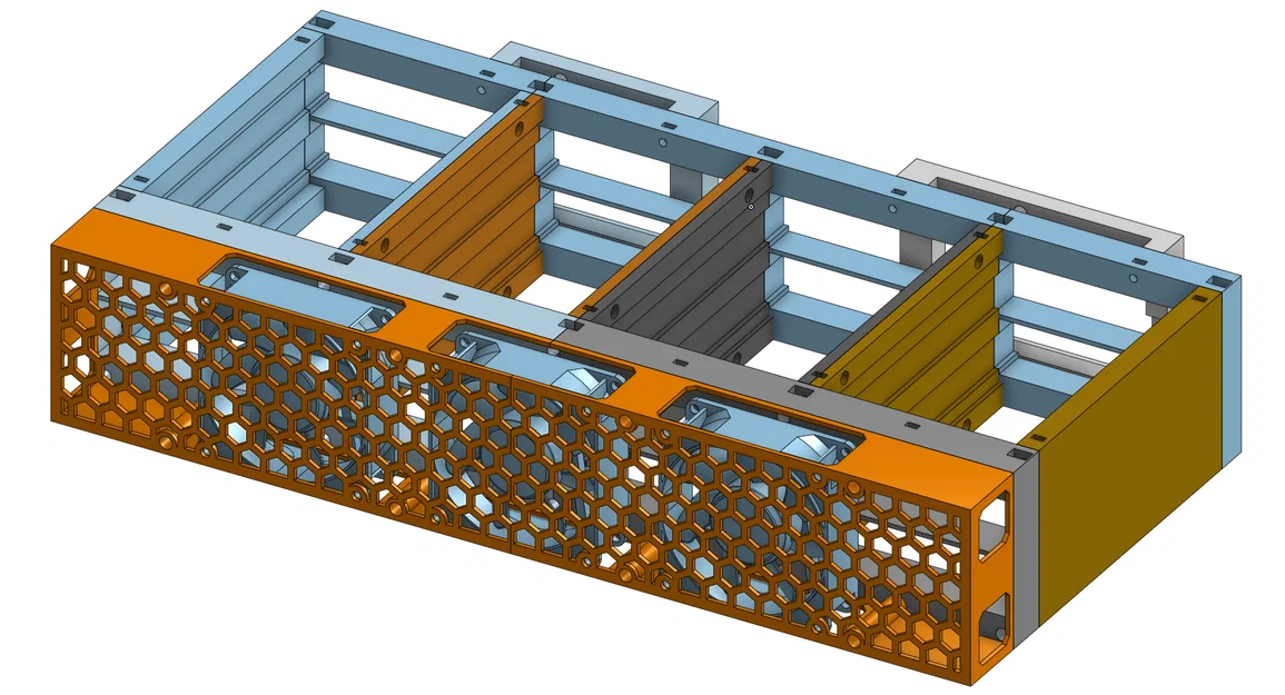 Vỏ HDD xếp chồng kèm Backplane (Stackable HDD Enclosure with Backplane) - Image 8