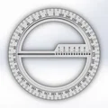 Thước đo góc (Protractor) xoay được - Thumbnail 2
