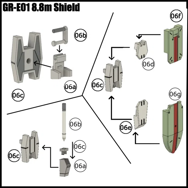 1/144 Graze Close Combat Equipments – Bộ vũ khí & trang bị cận chiến - Image 5