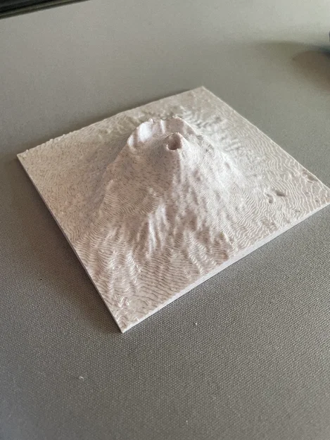 Mô hình in 3D núi lửa Vesuvius - Địa hình chi tiết sắc nét - Image 1