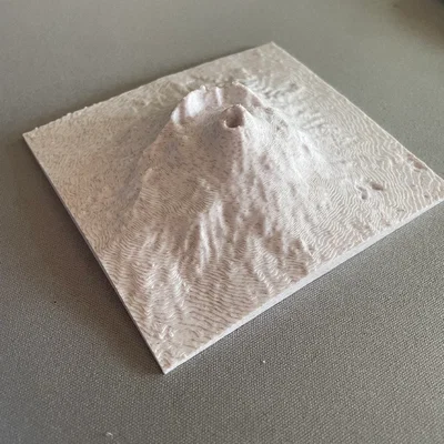 Mô hình in 3D núi lửa Vesuvius - Địa hình chi tiết sắc nét