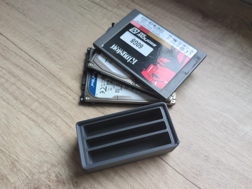 Khay Gridfinity 1x2 giữ HDD/SSD 2.5 inch - Image 5