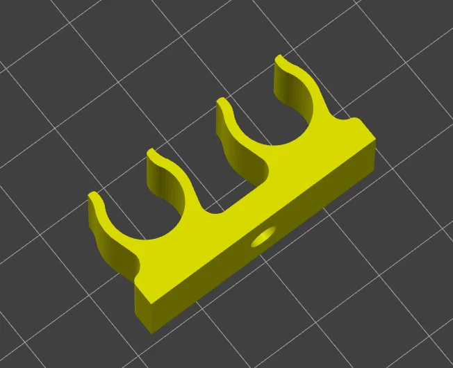 Kẹp giữ đường ống nhiên liệu 10mm (Fuel Line Holder) in 3D - Image 1
