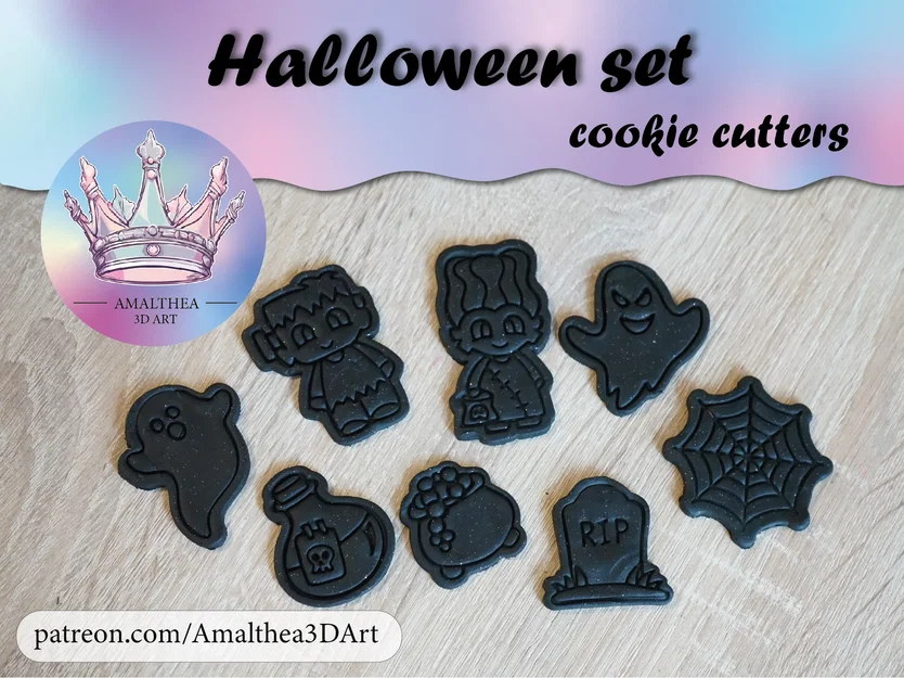 Bộ khuôn cắt bánh quy Halloween 3D độc đáo - Image 1