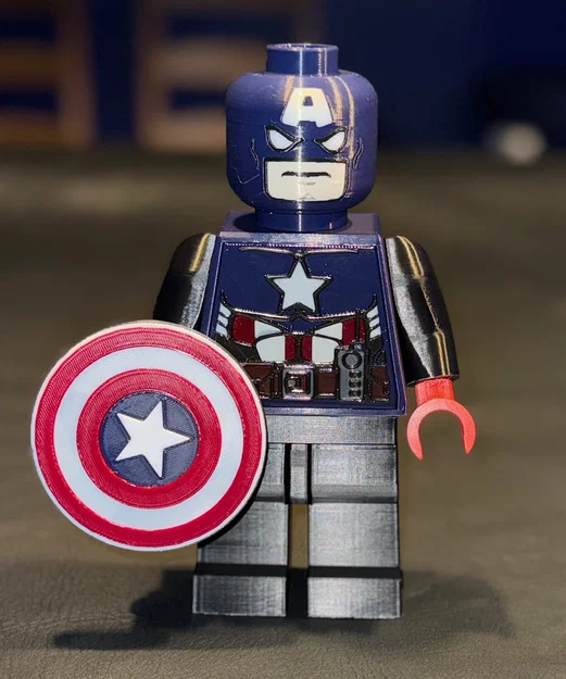 Iron Man & Captain America Brick MegaFigures độc quyền (tỉ lệ 5:1) - Image 4