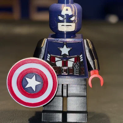 Iron Man & Captain America Brick MegaFigures độc quyền (tỉ lệ 5:1)