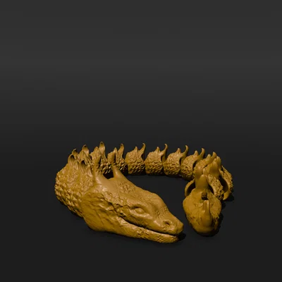 Basilisk articulated (print-in-place) – cảm hứng Harry Potter
