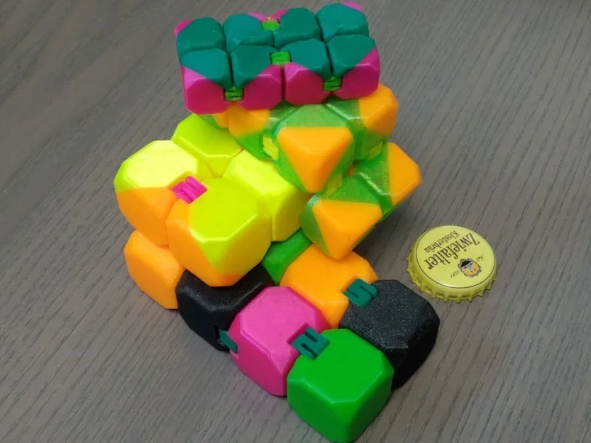 Infinity Cube (fidget cube) với hinges thay thế, in rời và dễ sửa - Image 2