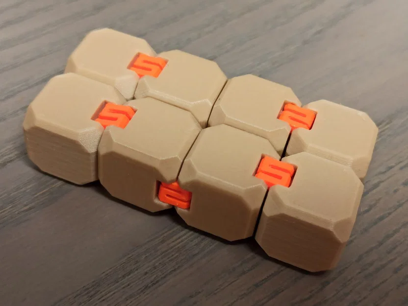 Infinity Cube (fidget cube) với hinges thay thế, in rời và dễ sửa - Image 3