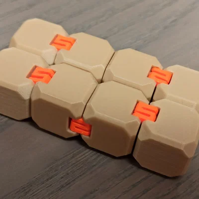 Infinity Cube (fidget cube) với hinges thay thế, in rời và dễ sửa