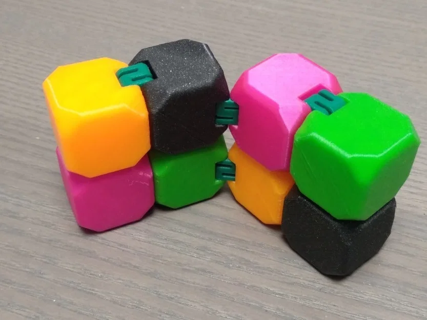 Infinity Cube (fidget cube) với hinges thay thế, in rời và dễ sửa - Image 8