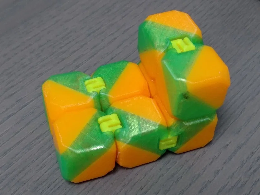 Infinity Cube (fidget cube) với hinges thay thế, in rời và dễ sửa - Image 9