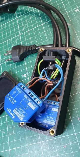 Vỏ hộp Shelly Case P1 cho Shelly Plus 1 - In 3D an toàn, gọn gàng - Image 2