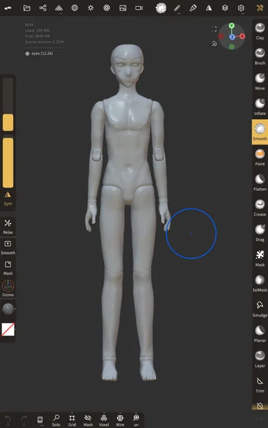 Body BJD boy WIP tương thích Smart Doll (gắn được head Smart Doll) - Image 1