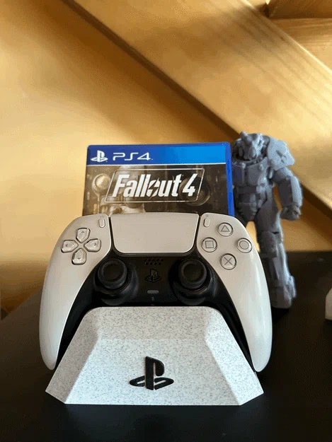 Đế giữ tay cầm PS5 kết hợp giá để đĩa game 3D tiện lợi - Image 1