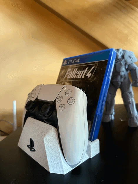 Đế giữ tay cầm PS5 kết hợp giá để đĩa game 3D tiện lợi - Image 3