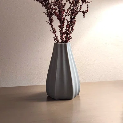 Mẫu bình hoa 3D tối giản - Thiết kế sang trọng cho mọi không gian