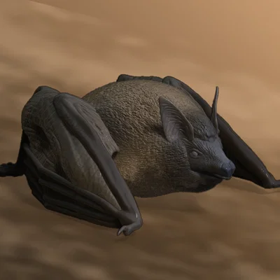 Tượng Dơi Ngồi (Sitting Bat Figurine) tỉ lệ 1:1