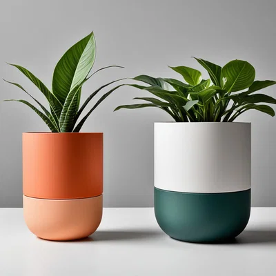 Chậu Cây Hai Màu 2 Phần (Macetero Bicolor en 2 Partes)