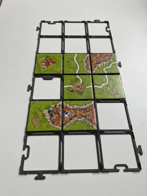 Khung giữ ô gạch (Tile Grid) cho board game Carcassonne - Image 1