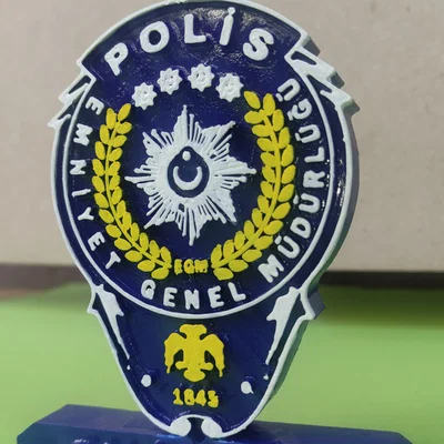 Mô hình biểu trưng Cảnh sát Thổ Nhĩ Kỳ (Turk Police Logo) để bàn