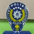 Mô hình biểu trưng Cảnh sát Thổ Nhĩ Kỳ (Turk Police Logo) để bàn - Thumbnail 4