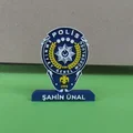 Mô hình biểu trưng Cảnh sát Thổ Nhĩ Kỳ (Turk Police Logo) để bàn - Thumbnail 5