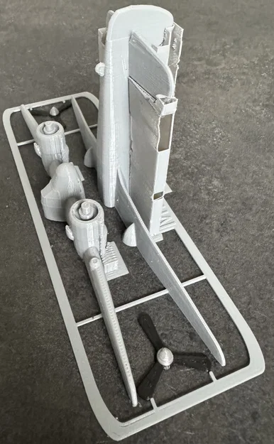 Mô hình lắp ráp máy bay Bristol Beaufighter Kit Card 3D - Image 2