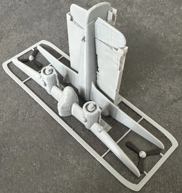 Mô hình lắp ráp máy bay Bristol Beaufighter Kit Card 3D - Image 3