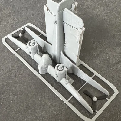 Mô hình lắp ráp máy bay Bristol Beaufighter Kit Card 3D