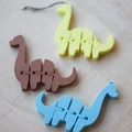 Mô hình khủng long Flexi Dino Keychain in 3D khớp nối linh hoạt - Thumbnail 2