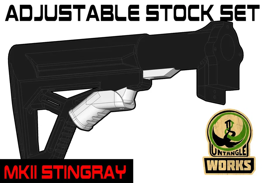 Bộ butt stock điều chỉnh FGC-9 MKII Stingray (adjustable butt stock set) - Image 1