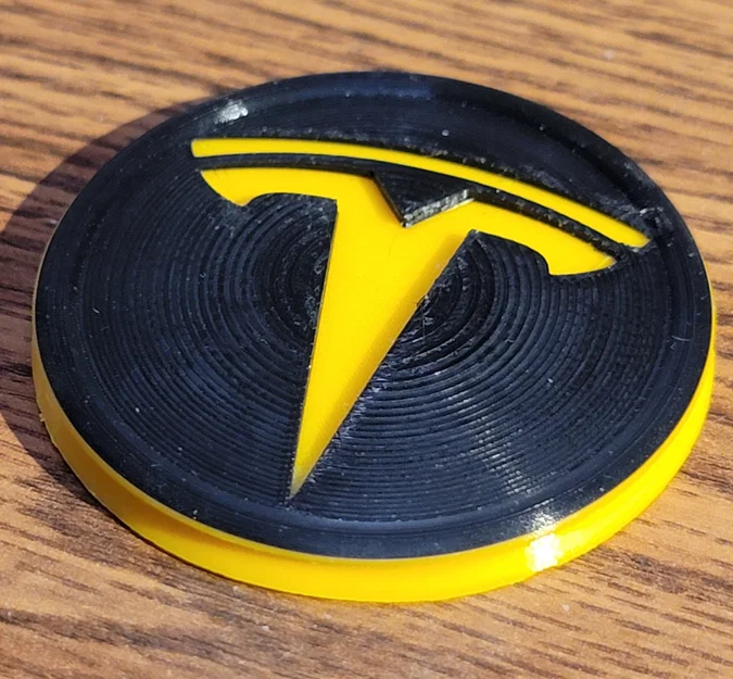 Logo nắp chụp trung tâm hub cap (wheel cover) Tesla Model Y - Image 2