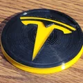 Logo nắp chụp trung tâm hub cap (wheel cover) Tesla Model Y - Thumbnail 2