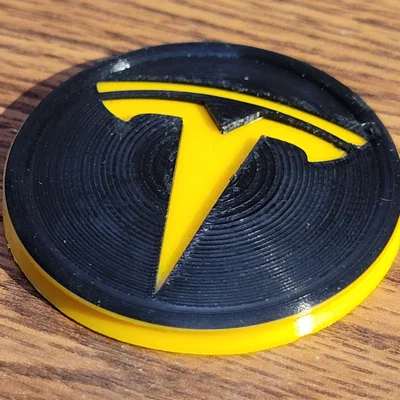 Logo nắp chụp trung tâm hub cap (wheel cover) Tesla Model Y