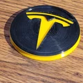 Logo nắp chụp trung tâm hub cap (wheel cover) Tesla Model Y - Thumbnail 4