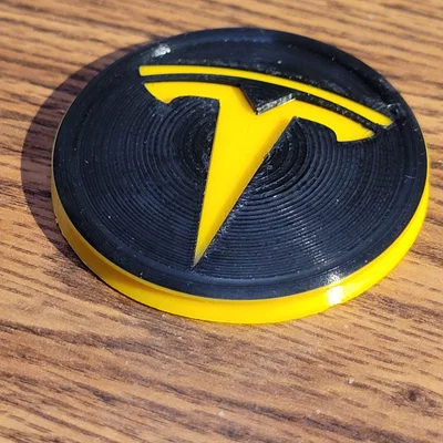 Logo nắp chụp trung tâm hub cap (wheel cover) Tesla Model Y