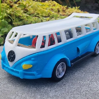 Mô hình xe đua VW Bus Racing 2.0 in 3D ấn tượng