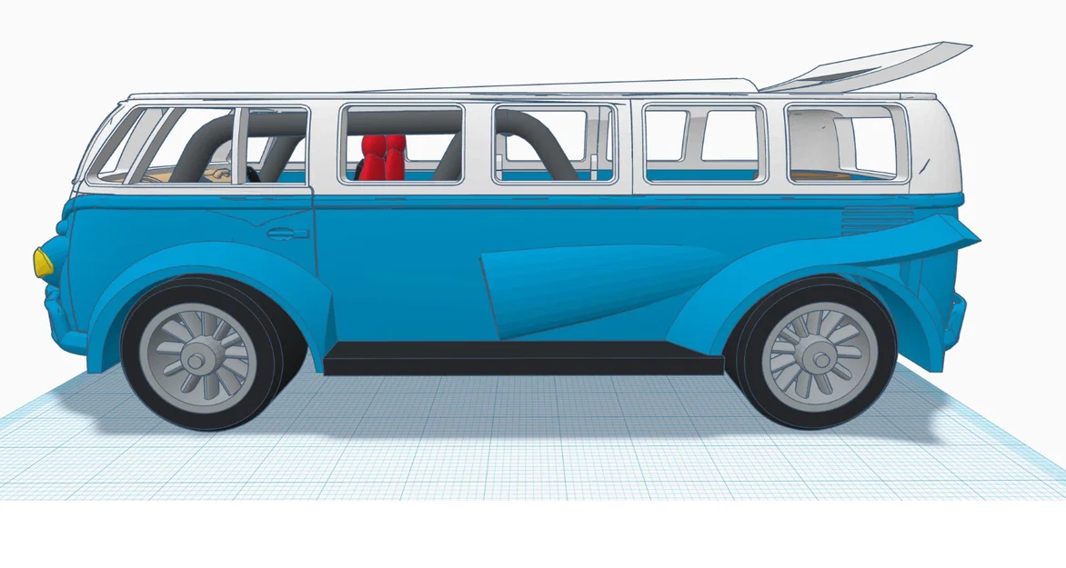 Mô hình xe đua VW Bus Racing 2.0 in 3D ấn tượng - Image 6