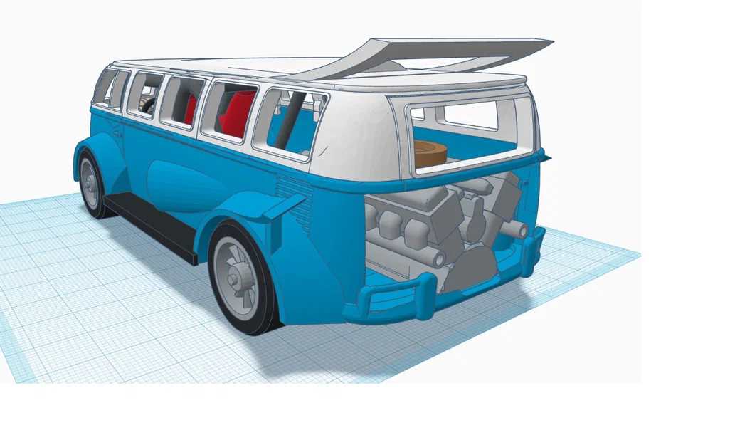 Mô hình xe đua VW Bus Racing 2.0 in 3D ấn tượng - Image 8