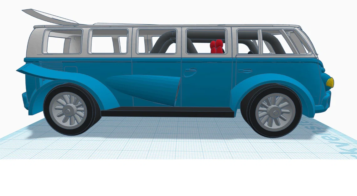 Mô hình xe đua VW Bus Racing 2.0 in 3D ấn tượng - Image 15