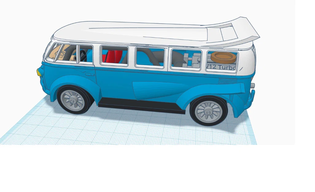 Mô hình xe đua VW Bus Racing 2.0 in 3D ấn tượng - Image 16