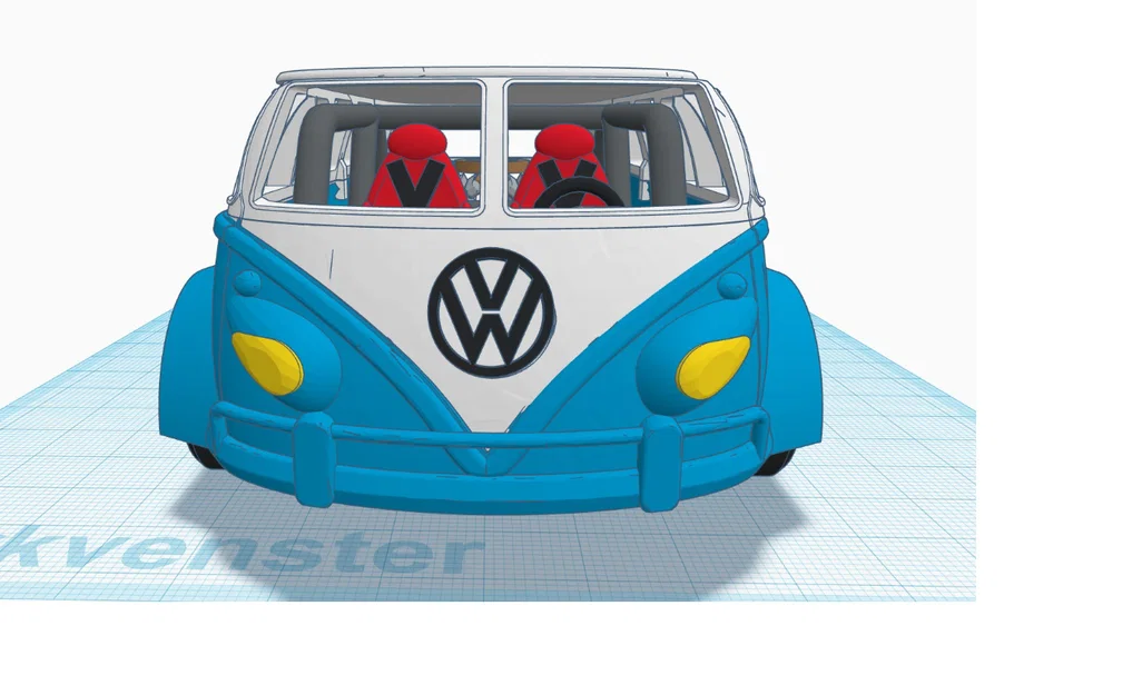 Mô hình xe đua VW Bus Racing 2.0 in 3D ấn tượng - Image 17