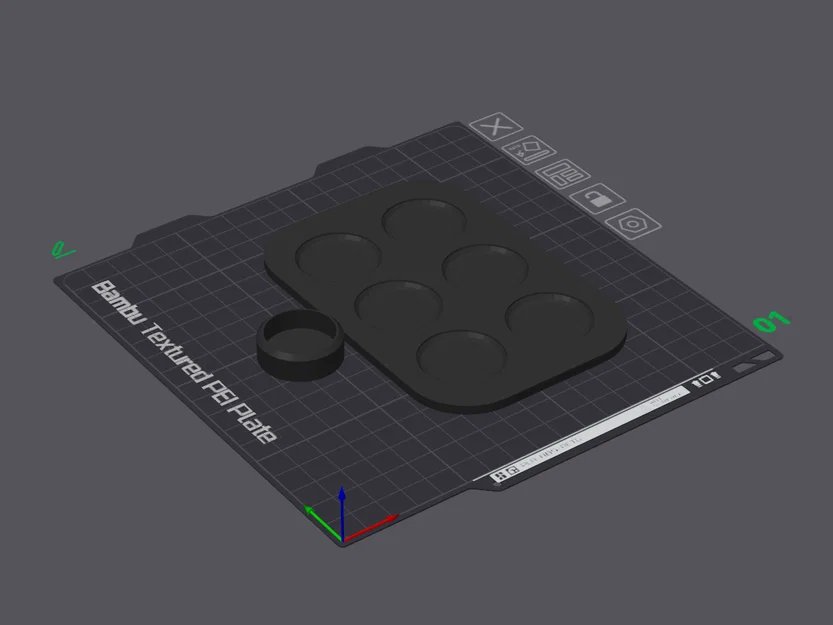 Khay pha màu 3D nhỏ gọn (Paint Pallet) kèm hũ chứa tiện lợi - Image 3