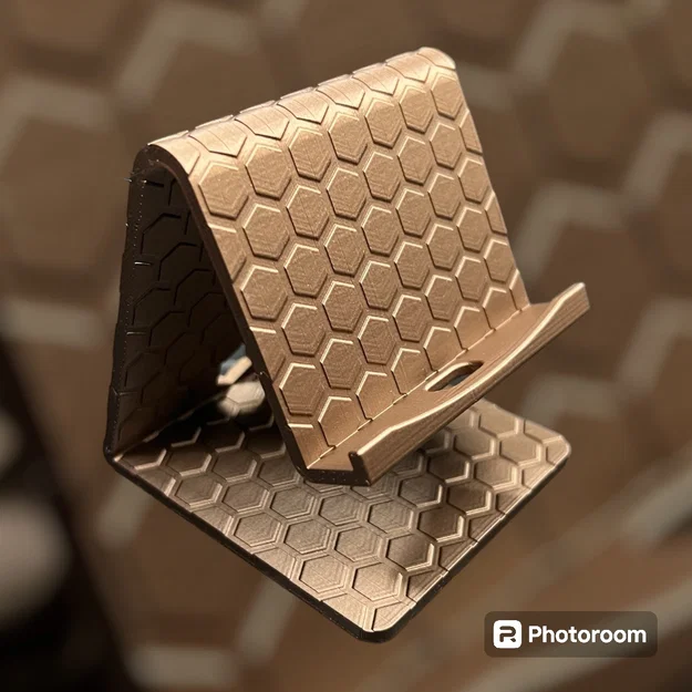 Giá đỡ điện thoại họa tiết tổ ong (Phone Stand Honeycomb) in 3D đẹp - Image 1