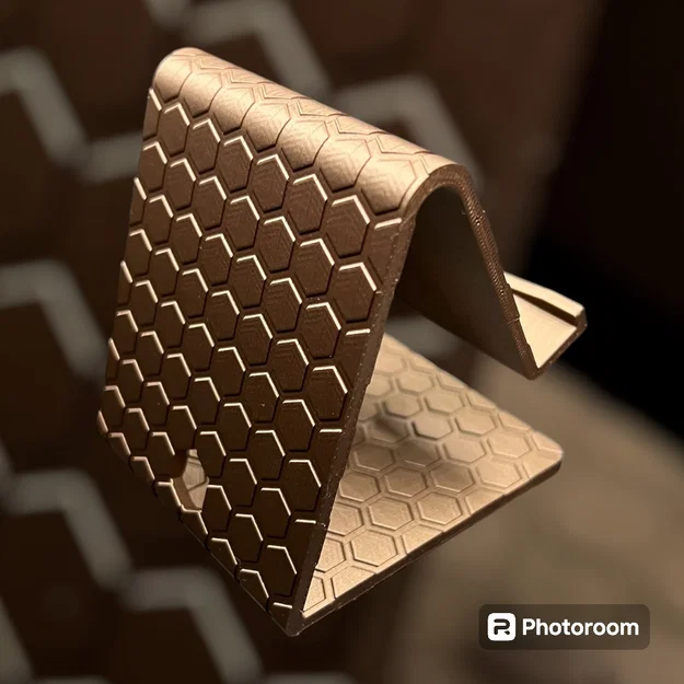 Giá đỡ điện thoại họa tiết tổ ong (Phone Stand Honeycomb) in 3D đẹp - Image 2