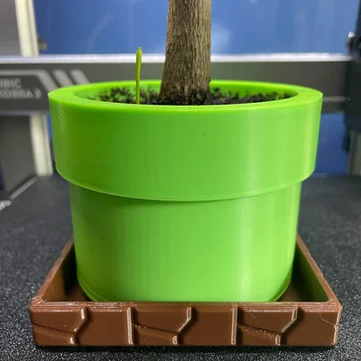 Super Mario Bros - Đế Chậu XL Warp Pipe Planter Base