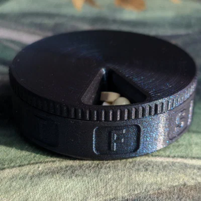 Hộp thuốc xoay nam châm theo tuần (Pill Box weekly organizer V2)