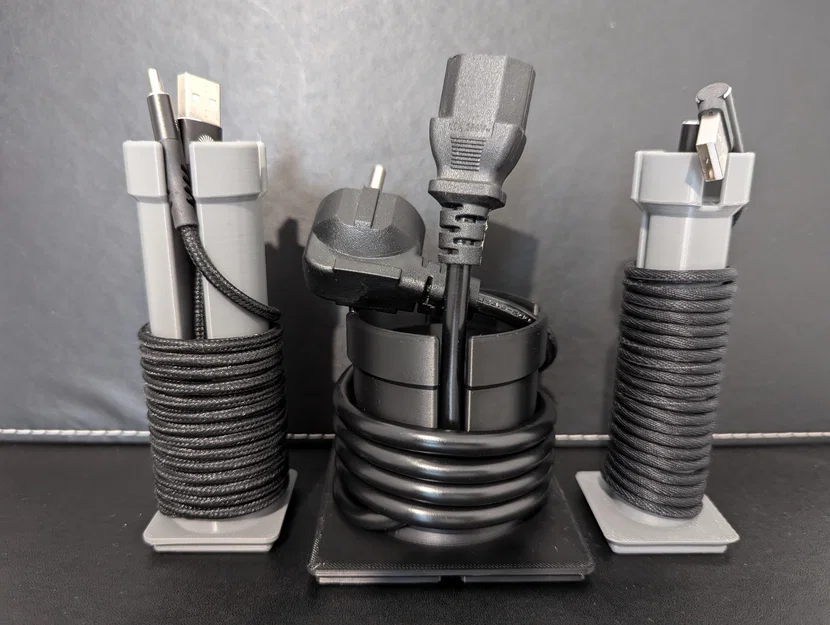 Gridfinity Cable Bobbin – Cuộn bobbin quản lý dây cáp - Image 1