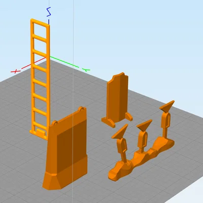 Bộ phụ kiện đánh dấu và trang bị cho Kill Team 2024 (In 3D)